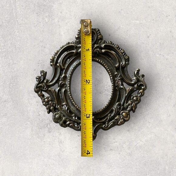 Tiny Antique Photo Picture Frame Marked Mod. Dep Made in Italy - Picture 5 of 6